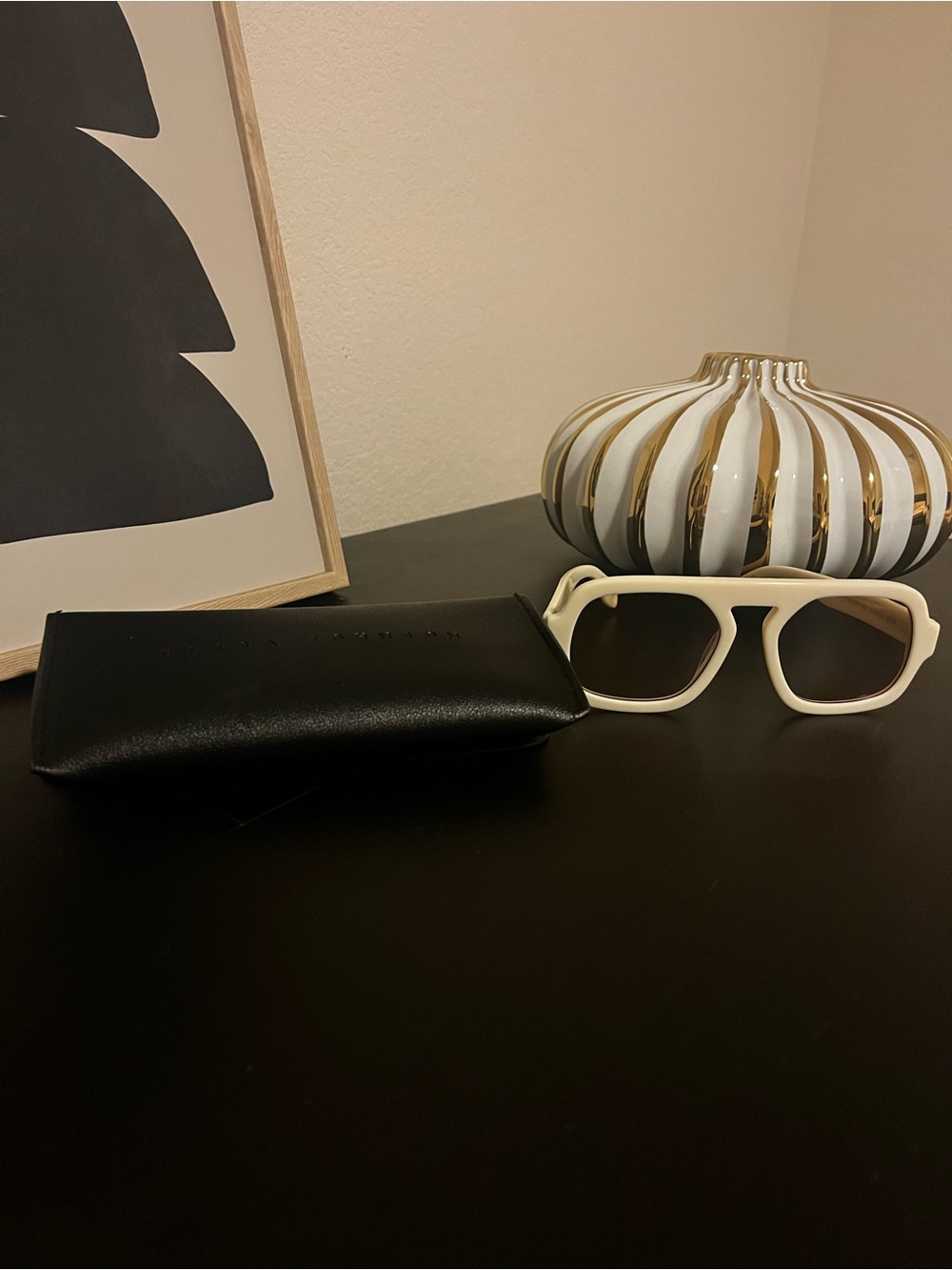 Jane Aviator Sunglasses in Ivory by Elisa Johnson - Picture 5 of 6